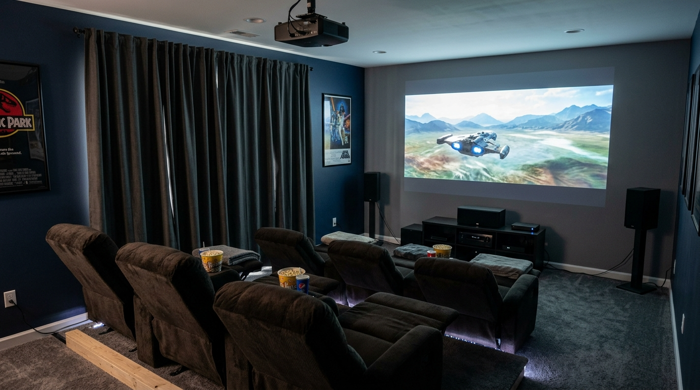 Use lighting to create a cinematic atmosphere